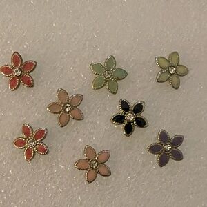 Floral Stud Earrings Set